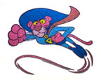 pink panther vintage t-shirt iron-on happy birthday